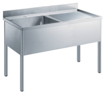 Ванна моечная 1-гнездовая с рабочей поверхностью Electrolux 133568 (LG1416DXE) в ШефСтор (chefstore.ru)